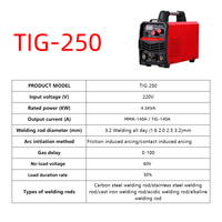 Soudeuse TIG à moteur CC à inverseur LANLING 2025, nouvelle machine MMA 2 en 1 250A, polyvalente et efficace pour diverses applications de soudage