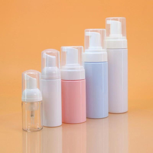 ขวดโฟมล้างหน้าพลาสติก PET ขนาด 50-200 มล. พร้อมหัวปั๊มสีขาว สำหรับมูสทำความสะอาด รุ่น LK01 พิมพ์ลายซิลค์สกรีน - Product Image 3