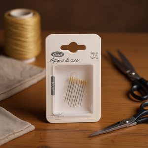 Aghi da cucito Ilan 8 pezzi con punta dorata per cucito a mano - Product Image 3