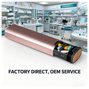 Hộp đựng thuốc bằng nhôm bạc bền chắc JH Medibox, quà tặng cho người cao tuổi, hộp đựng thuốc gia dụng - Product Image 2