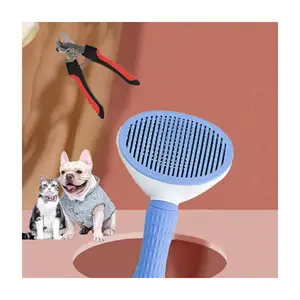 best seller pet hair removal comb brush dog trim pet nail clippers pet supplies set beauty cleaning and care kit