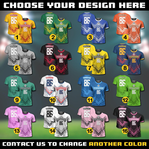 Maillot de football personnalisable, maillot de football à rayures, uniforme de football, maillots de football en gros, maillot de football uni - F00 - Product Image 3