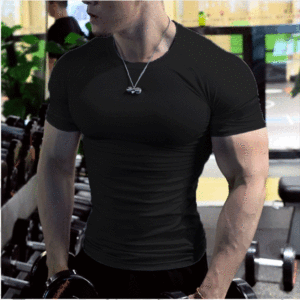 T-shirts d'été décontractés de sport à manches courtes grande taille pour hommes OEM/ODM Liu Ming, personnalisables avec logo, coupe ajustée, à prix abordable - Product Image 6