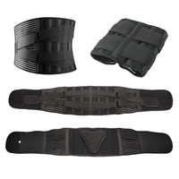 Ceinture de soutien dorsal avec coussin lombaire amovible, double sangles antidérapantes pour les douleurs dorsales, hernie discale, scoliose - Conception en maille respirante