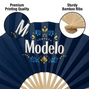 Privates Logo Benutzer definierte Parten Holz Buntes Design Inhalt Naturholz Langlebige Sublimation Clack Falt ventilator für Unternehmen - Product Image 2