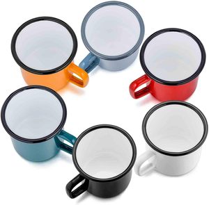 Tasses à café et à lait en émail blanc pour sublimation, 350ml, 500ml, 750ml, 1200ml, 3000ml – Idéales pour le camping – Offre spéciale Noël - Product Image 1