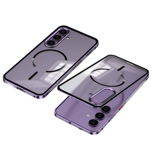 Étui antichoc transparent-mat avec pare-chocs métallique magnétique élastique à clipser, design sportif pour S26 Ultra/S26/S25/A35/A57 - Product Image 6