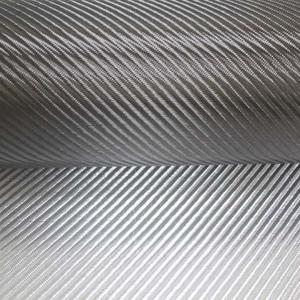 Sarga de tela tejida de fibra de carbono plateada estabilizada con patrón hexagonal para aplicaciones artesanales - Product Image 4