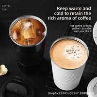 Gourde isotherme portable en acier inoxydable 304 avec étui en cuir, pour hommes et femmes, idéale pour le bureau, la voiture, cadeau, personnalisable avec logo