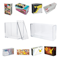 5+8MM Thick UV Resistant <strong>Acrylic</strong> PTCG Display Case with Magnetic Lid for Pokmon <strong>ETB</strong>/booster /bundle/upc Case