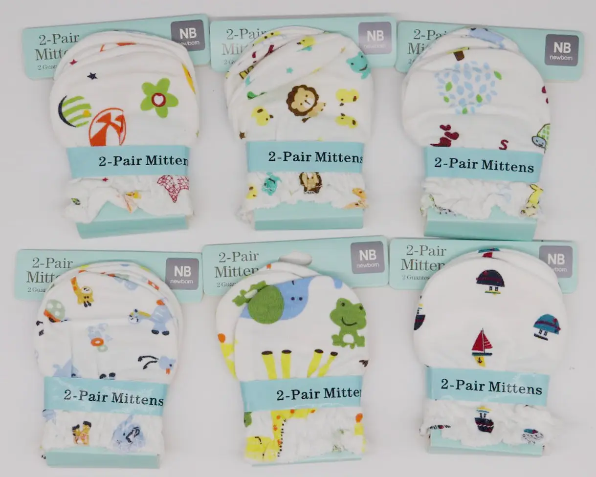 Лидер продаж Гуанчжоу зима новорожденных детские перчатки Красочные 100% хлопок фантазии детские варежки