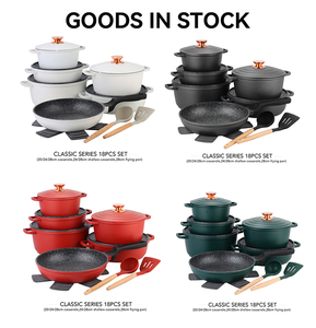 Juego de Utensilios de Cocina Personalizables, Sartenes, Cacerolas, Olla para Sopa, Inducción, Aluminio Fundido, Antiadherente, Cerámica - Product Image 6