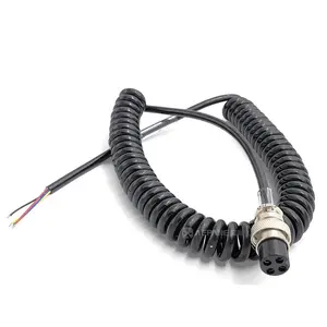 Kabel mikrofon pengganti kawat 4 Pin, cocok untuk Cobra unids Galaxy mobil CB-12 CB-507 mikrofon