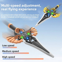 Épée jouet RC à double contrôle Épée laser lumineuse Drone RC en mousse EPP Jouet volant d'avion télécommandé pour enfants et adultes