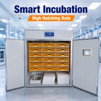Incubateur automatique grande capacité, couveuse intelligente pour œufs de poule, équipement d'élevage avicole pour l'incubation en ferme