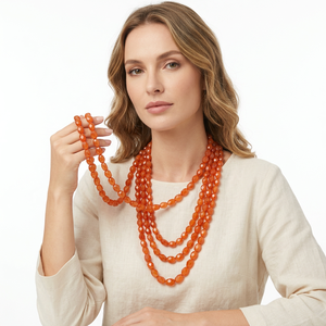 Perles Bouton en Coquillage Naturel d'Eau de Mer Orange, Gemmes Mystérieuses, Couleur et Taille Personnalisables, Pierre Facettée, Boîte de Troisième Partie pour Bijoux - Product Image 2