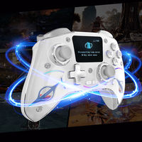 Control Inalámbrico Inteligente AD220 con Pantalla, Joystick con 3 Modos para Switch, P4, iOS, Android, PC, TV, Gamepad Programable con Botones Traseros