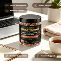 Offre Spéciale Prix Usine HALAL GMP Gommes Végétaliennes de Shilajit Pur de l'Himalaya et de Mousse de Mer OEM