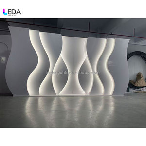 2026 New Design Wedding Luxury LED <b>Backdrop</b> Light White Acrylic Background <b>Stand</b> Stage Decoration Party Event <b>Backdrop</b> - Product Image 4