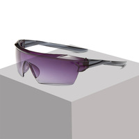 Lunettes de soleil personnalisées de style carré européen américain sans monture UV400, visière solaire monobloc pour unisexe, deux couleurs, rassemblement festif