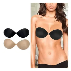 Silicone Adhesive Bra Pads Breast Inserts Breathable Push Up Sticky Bra  Cups for Swimsuits & Bikini Beige