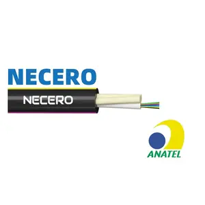 NECERO 1-24 núcleos Cable aéreo GYFFY AUS 80mm Cable de fibra óptica para exteriores