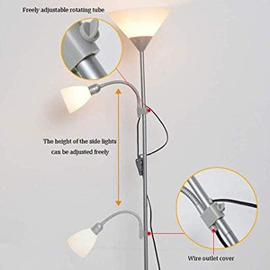 Nordique moderne luxe LED support lumière fer corps <span class=keywords><strong>lampadaire</strong></span> avec trépied Vertical debout coin pour salon décor - Product Image 3