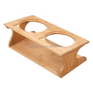 Houten Hondenkattenschotel Van Voedingskwaliteit Met Anti-Spill-Ontwerp, Milieuvriendelijke Duurzame Voerbak Voor Huisdieren Voor Alle Huisdiermaten - Product Image 6