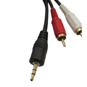 3.5 Mm To 2Rca Audio <b>Cable</b> 10M Male To Female Copper Conductor Braid Shielding For Computer Audio Connection - Product Image 4