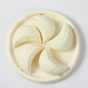 PU Slow-Rebound Dumpling Charm <b>Squishy</b> Stress-Relief Toy Shape Realistic Food Simulation Fried Pastry Props Individually - Product Image 2