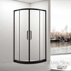 Commercio all'ingrosso pulito in <span class=keywords><strong>vetro</strong></span> temperato bagno <span class=keywords><strong>doccia</strong></span> porte scorrevoli per la costruzione di - Product Image 4