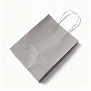 Sac de transport en papier kraft personnalisable pour pâtisserie, pliable à l'intérieur, pour emballage de gâteaux, desserts, pains et plats à emporter, style tendance - Product Image 3