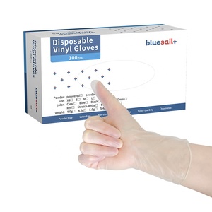 Guanti in PVC Non in lattice visita medica dentista impermeabile 100 pz/scatola 3mil monouso in vinile trasparente guanti in polvere gratis per il medico - Product Image 1