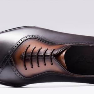 Chaussures en cuir Brokup pour hommes - Chaussures Oxford formelles à bout pointu de style anglais pour affaires et mariages, avec talonnette rehaussante, imperméables et antidérapantes - Product Image 5