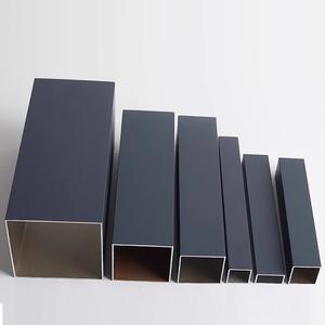 Tabung hitam Matt <span class=keywords><strong>aluminium</strong></span> seri 6000 semua jenis Profil dengan layanan pengelasan pemotongan bengkok - Product Image 1