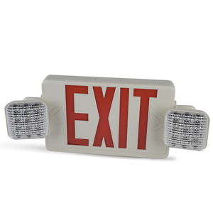 Panneau de <span class=keywords><strong>sortie</strong></span> d'urgence rouge homologué UL avec double tête réglable et éclairage d'urgence LED maintenu - Product Image 6