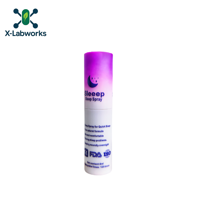 X-Labworks OEM расслабляющий спрей для глубокого сна с растительным экстрактом мелатонина для оптимального отдыха