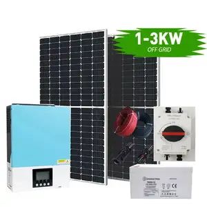 Güneş enerjisi sistemi için 3kw ızgara güneş paneli sistemi pil 5kw güneş elektrik sistemi