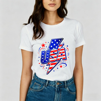 Impression DTF personnalisée en gros, motif Jour de l'Indépendance, transfert thermique pour T-shirt