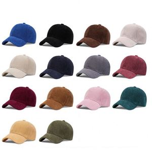 Gorra de Béisbol de Pana de Alta Calidad con 6 Paneles, Cálida, con Rayas, Logotipo Personalizado, Estilo Vintage Lavado, para Hombre y Mujer - Product Image 3