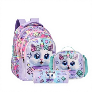 Sac à dos scolaire unisexe pour élèves du primaire (CP-CM2) en polyester respirant avec coussin d'air – Motif dessin animé - Product Image 1
