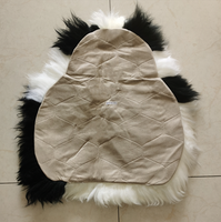 Belle peluche douce imprimé Animal coussin réel peau de mouton australien tapis de fourrure tapis naturel en peau de mouton fourrure décor maison tapis exercice