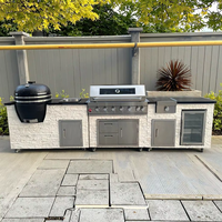 Cuisine Extérieure Moderne Premium : Solution Tout-en-Un, des Grills Compacts aux Ensembles Deluxe avec Barbecue à Gaz, Évier et Kamado