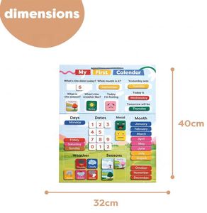 Nouveau calendrier pour enfants, tableau d'apprentissage de la météo hebdomadaire, planning visuel magnétique quotidien - Product Image 2