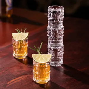 Taza Tiki cola hawaiana herramientas creativas <span class=keywords><strong>para</strong></span> Bar de vinos <span class=keywords><strong>tazas</strong></span> de bebidas regalos <span class=keywords><strong>para</strong></span> amigos decoración de vidrio taza divertida - Product Image 5