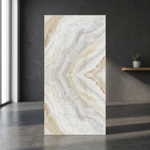 กระเบื้องพอร์ซเลนขัดเงา Canyon Star Book Match Marble ขนาด 600x1200 มม. ผิวมันเงา สำหรับปูพื้นอพาร์ทเม้นท์ - Product Image 1