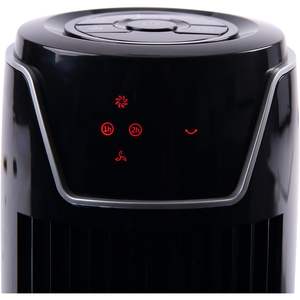 Ventilateur tour oscillant Alera 36 pouces, 3 vitesses, noir, en plastique, avec télécommande, alimenté par piles, pour voiture, maison, salle de bain, usage domestique, version américaine - Product Image 3