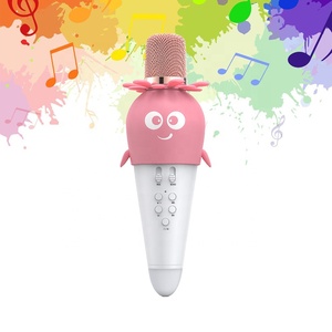 Boîte de son karaoké sans fil rechargeable <span class=keywords><strong>K5</strong></span> 2.4G avec microphone à condensateur, ports TF/USB, lumières LED, poignée pour chanter n'importe où - Product Image 1