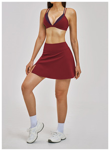 Wholesale Custom Logo Yoga Sports Golf Wear Pickleball Clothing Quick Dry Breathable Spandex/Nylon Sports Bra Tennis Plus Size - Product Image 6