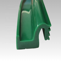 Profilé en PVC souple et durable, extrudé sur mesure, écologique, design moderne, pour supermarchés et hôpitaux, couleur verte